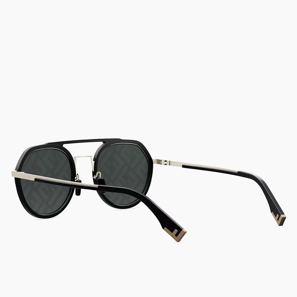 💯- New Authentic Fendi Pattern Pilot Men's Sunglasses FE40040U 02C 51. - Picture 10 of 16